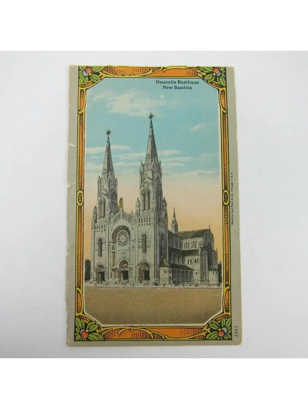 Sainte Ste. Anne De Beaupre New Basilica Quebec Canada Art Print Card Curt Teich